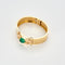 Bracelet Vintage en Or Jaune avec Émeraude en cabochon