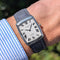 Bague RARE Vacheron Constantin for Chaumet 6990 18k White Gold Circa 1966 Rectangular Cushion 58 Facettes