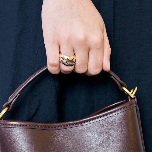 Bague 54 CARTIER - Trinity - Bague trois anneaux en or de trois couleurs 58 Facettes MON0836