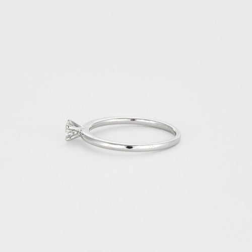 Bague 53 Solitaire or blanc diamant 58 Facettes 3121290