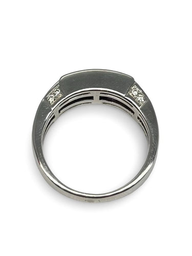 Bague 52 Bague or blanc et diamants 1 ct 58 Facettes 00069601