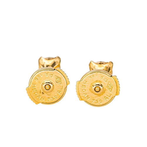 Boucles d'oreilles Boucles d'oreilles Puces Or jaune Diamant 58 Facettes 4311410CN