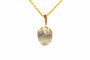 Pendentif Pendentif contemporain serti d’un quartz rutilé en or jaune 18 carats 58 Facettes B796