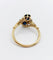 Bague vintage toi et moi or jaune 18k saphirs et diamants