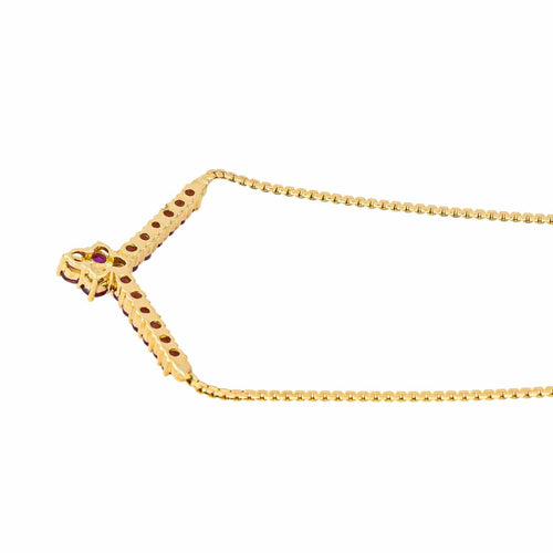 Collier Collier Or jaune Rubis 58 Facettes 4190789CN