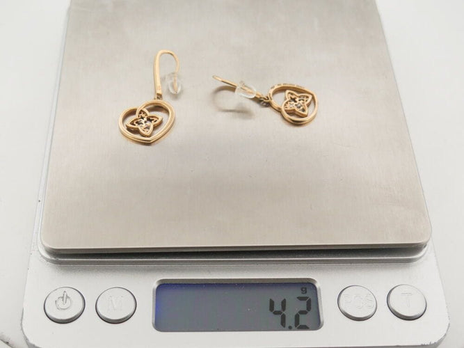 Boucles d'oreilles boucles d'oreilles LOUIS VUITTON idylle blossom coeur or jaune 18k 58 Facettes 267819