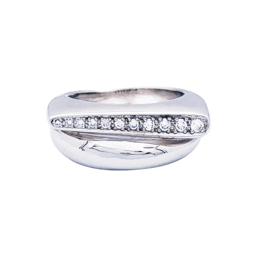 Bague 51 Bague Fred, "Success", en or blanc et diamants. 58 Facettes 33441