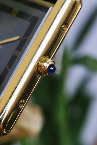 Montre CARTIER - Montre Tank Must 681006 cadran gris boitier vermeil 58 Facettes