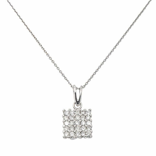 Collier Pendentif  Or blanc Diamant 58 Facettes 4061322CN
