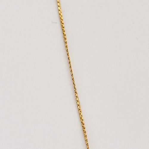 Collier cœur en or jaune et saphir