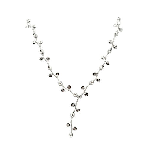 Collier Long Collier or blanc et diamants 58 Facettes 1.0000296/1