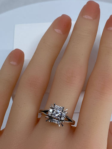 Bague Toi & Moi diamants vers 1930