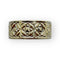 Bague anneau large or blanc