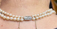 Collier Collier de perles ancien double rang, fermoir or et diamants 58 Facettes