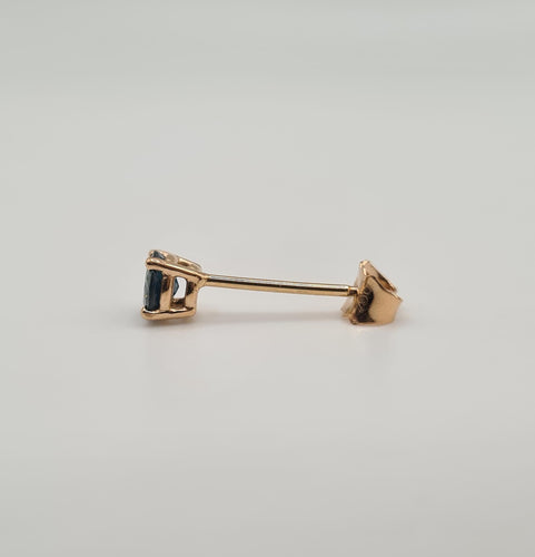 Boucles d'oreilles Boucles d’oreilles or rose et saphir 58 Facettes