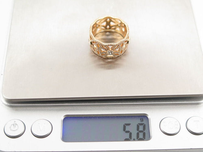 Bague 53 bague PIAGET extremely dentelle en or rose 18k diamants t53 58 Facettes 264232