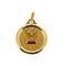 Pendentif Augis - Médaille sentimentale en or jaune, rubis et diamants 58 Facettes CHAL1174