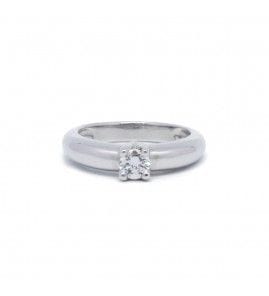 Bague 58 Solitaire Or blanc - Diamant de 0,45 carat 58 Facettes 210123R