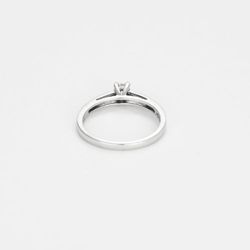 Bague 56 Elini - Bague Solitaire en or blanc et diamants 58 Facettes LP1191/12