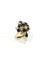 Bague 56.5 Bague Poire Or jaune, Diamants et Saphirs 58 Facettes