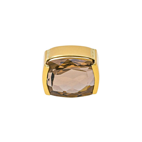 Pendentif Pendentif  Or jaune Quart fumé 58 Facettes 4673466RV