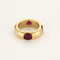 Bague 47,5 FRED - Bague jonc en or jaune et rubis 58 Facettes BIA1118X2