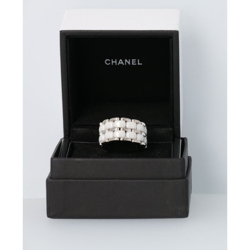 55 CHANEL RING - “ULTRA” MODEL RING WHITE GOLD CERAMIC 58 Facettes 3955