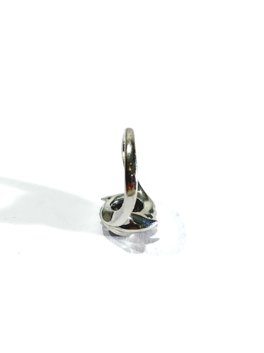 Bague 53 Bague or blanc et opale 58 Facettes