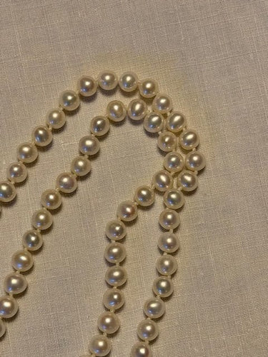 Collier Tour de cou en perles et fermoir XIXéme 58 Facettes