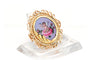 Broche Broche Napoléon III en or jaune 18 carats sertie d'émail et de perles 58 Facettes B750