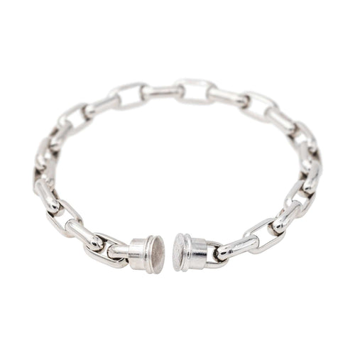 Bracelet Fred Bracelet Câble Force 10 Or blanc 58 Facettes 3157121CN