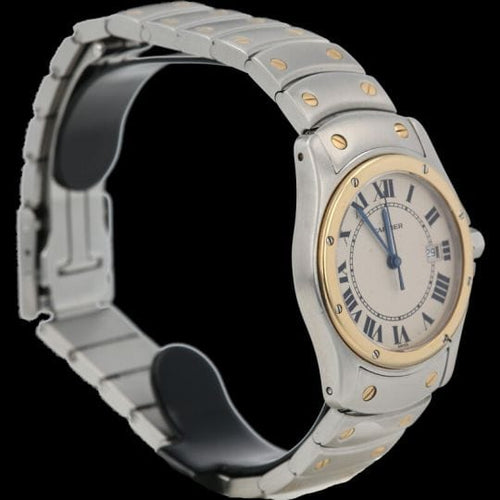 Montre Cartier Montre Santos Galbée Ronde 58 Facettes MT41466