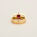 Bague 55 Bague or jaune rubis diamants 58 Facettes