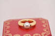 Bague 51 Cartier - Bague Vintage Perle Akoya Or Jaune 58 Facettes