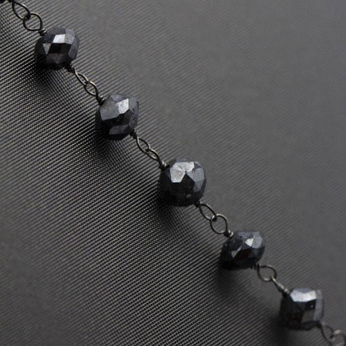 Collier Necklace of black diamonds 58 Facettes D359131VN