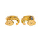 Boucles d'oreilles Boucles d'oreilles Demi créoles Or jaune Diamant, Saphir 58 Facettes 4890759CN