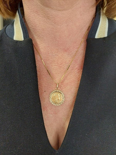 Pendentif MÉDAILLE VIERGE SIGNÉE GRUN 58 Facettes 083891