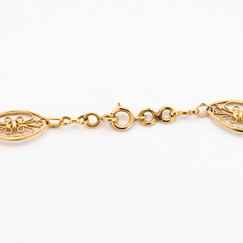 Collier Chaine filigrane vintage en or. 58 Facettes P20L5