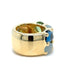 55 POMELLATO ring - “SASSI” TOPAZ PERIDOT AQUAMARINE RING 58 Facettes REF 1_0002311/1