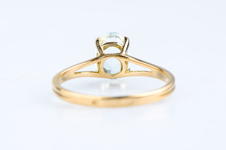 Bague 53 Bague or jaune, aigue-marine 1,11 ct 58 Facettes BGAIGCC1145-107