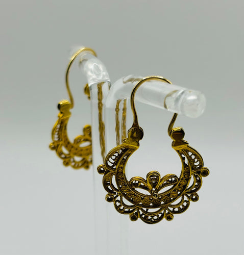 Boucles d'oreilles Boucle d'oreille Art Déco en or 750, type portugais 58 Facettes 50181