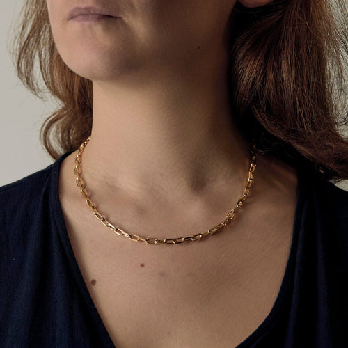 Collier Cartier - Santos -  Rare Chaine en or jaune 58 Facettes DADB-17