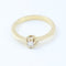 Bague Bague solitaire en or jaune avec diamant taille brillant 58 Facettes 130003