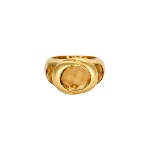 Bague 54 Bague Or Jaune Citrine 58 Facettes LP1301/15