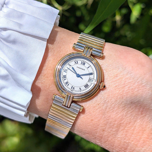 Bague Cartier Trinity Vendome Louis Cartier Trinity Date 83953 Three 18k golds with 3 Gold Strap + Folding Clasp Circa 1983 58 Facettes