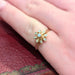 Bague 50 Bague florale or jaune diamants 58 Facettes 30594