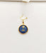 Pendentif AUGIS - Pendentif médaille d'amour or jaune  - L'Élégante Bleue Foncée 58 Facettes J10794X000