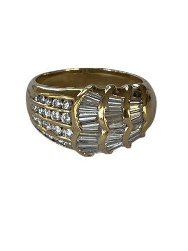 Bague 59 Bague Or Jaune Diamants 2,00 ct 58 Facettes LOT 6093
