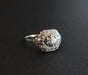 Ring 57 Art Deco Diamond Ring, Gold And Platinum Setting 58 Facettes