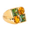 50 Bague Or jaune Péridot, Citrine 58 Facettes 4442220RV